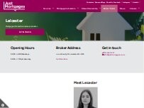 Website Screenshot Just Mortgages Leicester