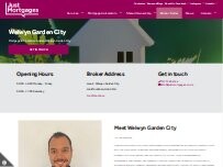 Website Screenshot Just Mortgages Welwyn Garden City