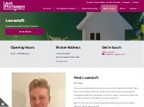 Website Screenshot Just Mortgages Lowestoft