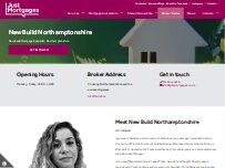 Website Screenshot Just Mortgages New Build Northamptonshire