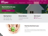 Website Screenshot Just Mortgages New Build East Sussex