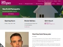 Website Screenshot Just Mortgages New Build Merseyside