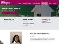 Website Screenshot Just Mortgages New Build East Midlands
