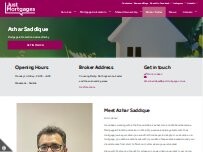 Website Screenshot Azhar Saddique Just Mortgages