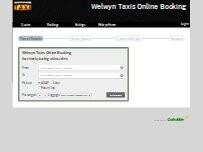 Website Screenshot Welwyn Taxis Ltd.