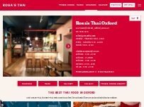 Website Screenshot Rosa's Thai Oxford