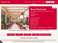 Website Screenshot Rosa's Thai Leeds