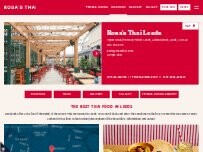 Website Screenshot Rosa's Thai Leeds