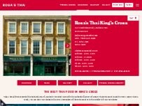 Website Screenshot Rosa's Thai King's Cross
