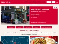 Website Screenshot Rosa's Thai Victoria