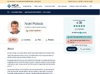 Website Screenshot Dr Noel Pollock, Consultant in Sport & Exercise Medicine