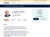 Website Screenshot Edward Seward, Consultant Gastroenterologist