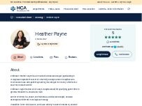 Website Screenshot Professor Heather Payne, Consultant Clinical Oncologist