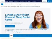 Website Screenshot Bupa Dental Care Canary Wharf Crossrail Place