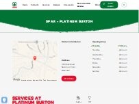 Website Screenshot SPAR - Platinum Burton