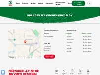 Website Screenshot SPAR David's Kitchen Kirkcaldy