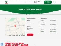 Website Screenshot SPAR Clark Street, Airdrie