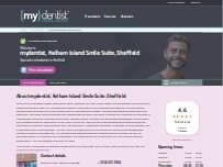 Website Screenshot mydentist, Kelham Island Smile Suite, Sheffield