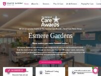Website Screenshot Esmere Gardens Nursing Home