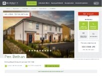 Website Screenshot Barratt Homes - Pen Bethan