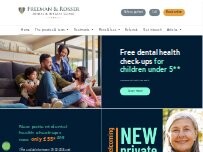 Website Screenshot Freeman & Rosser Dental & Implant Clinic