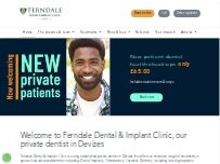 Website Screenshot Ferndale Dental & Implant Clinic