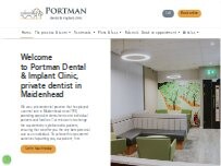 Website Screenshot Portman Dental & Implant Clinic