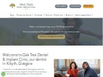Website Screenshot Oak Tree Dental Centre Kilsyth