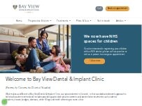 Website Screenshot Bay View Dental & Implant Clinic