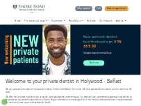 Website Screenshot Shore Road Dental & Implant Clinic
