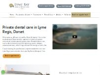 Website Screenshot Lyme Bay Dental & Implant Clinic