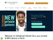Website Screenshot Caledonian Dental Care