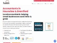 Website Screenshot Fusion Accountants - Hounslow Brentford Office