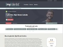 Website Screenshot mydentist, High Street, Carluke