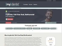 Website Screenshot mydentist, Park View Road, Berkhamsted