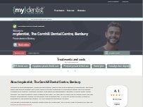 Website Screenshot mydentist, The Cornhill Dental Centre, Banbury