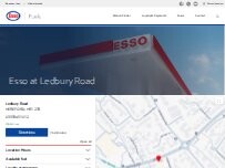 Website Screenshot Esso