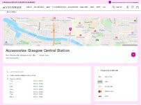 Website Screenshot Accessorize Glasgow Central Station