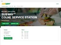 Website Screenshot Subway
