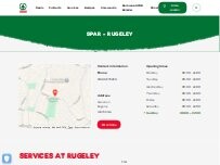 Website Screenshot SPAR - Rugeley