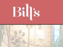 Website Screenshot Bill’s Newbury Restaurant