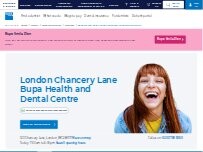Website Screenshot Bupa Dental Care London Chancery Lane