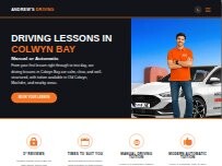 Website Screenshot Andrew's Driving School Colwyn Bay