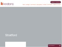 Website Screenshot Keatons Stratford
