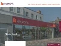 Website Screenshot Keatons Stratford