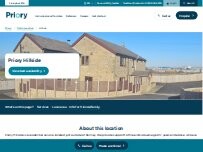 Website Screenshot Priory Hillside