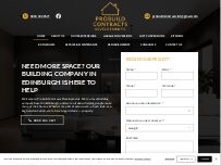 Website Screenshot Probuild Contracts Developments