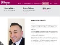 Website Screenshot Just Mortgages Central Yorkshire