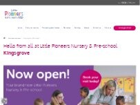 Website Screenshot Kingsgrove Nursery and Pre-school