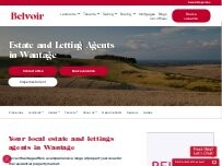Website Screenshot Belvoir Estate and Lettings Agents Wantage